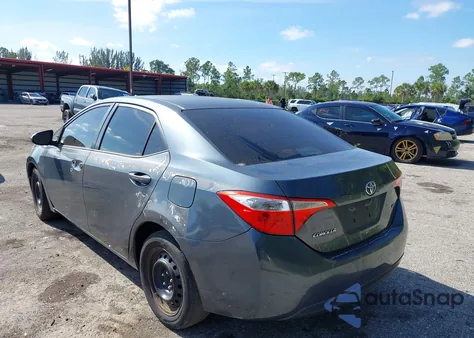 2014 Toyota Corolla Le из США, поврежденный, VIN 2T1BURHE5EC187881